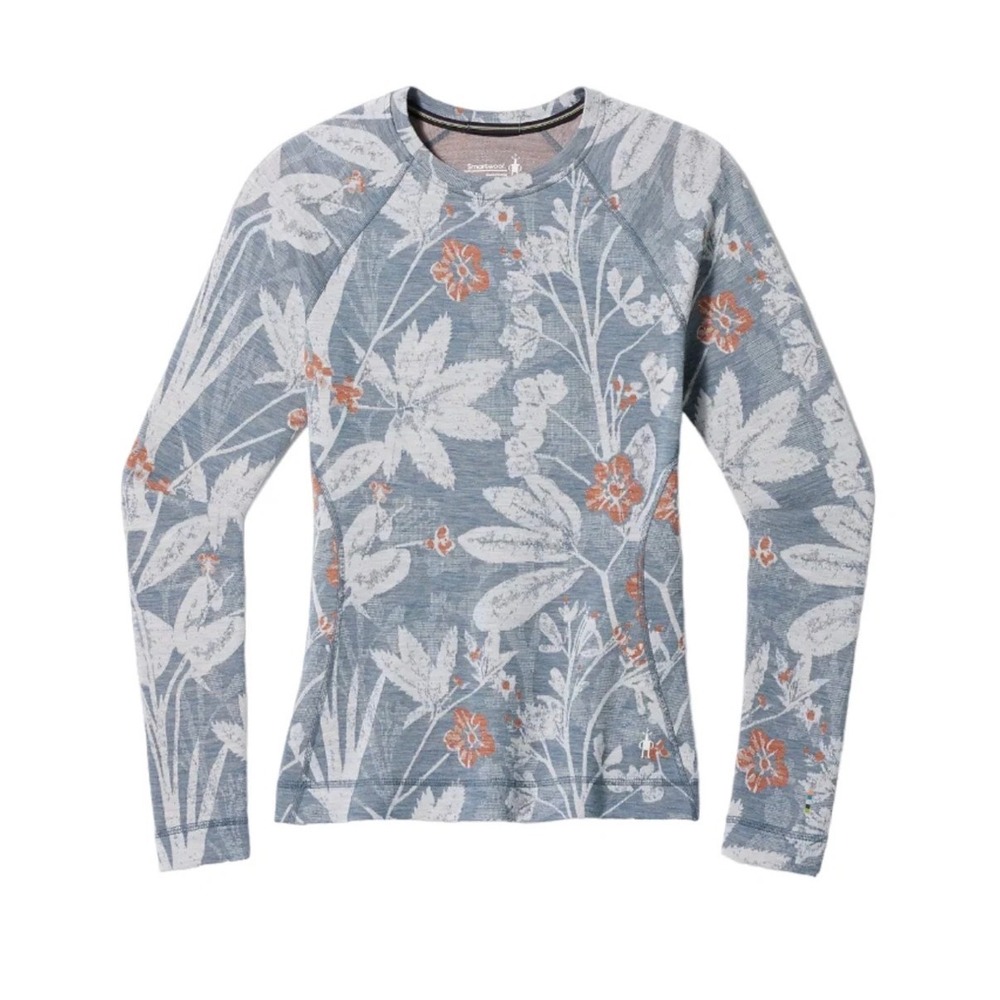 Smartwool Womens Merino Wool Floral Classic Base Layer Long Sleeve Gorpecore L - Picture 3 of 9